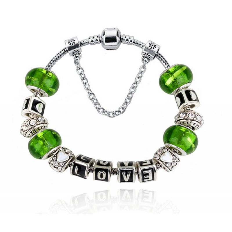 Green hot sale pandora bracelet